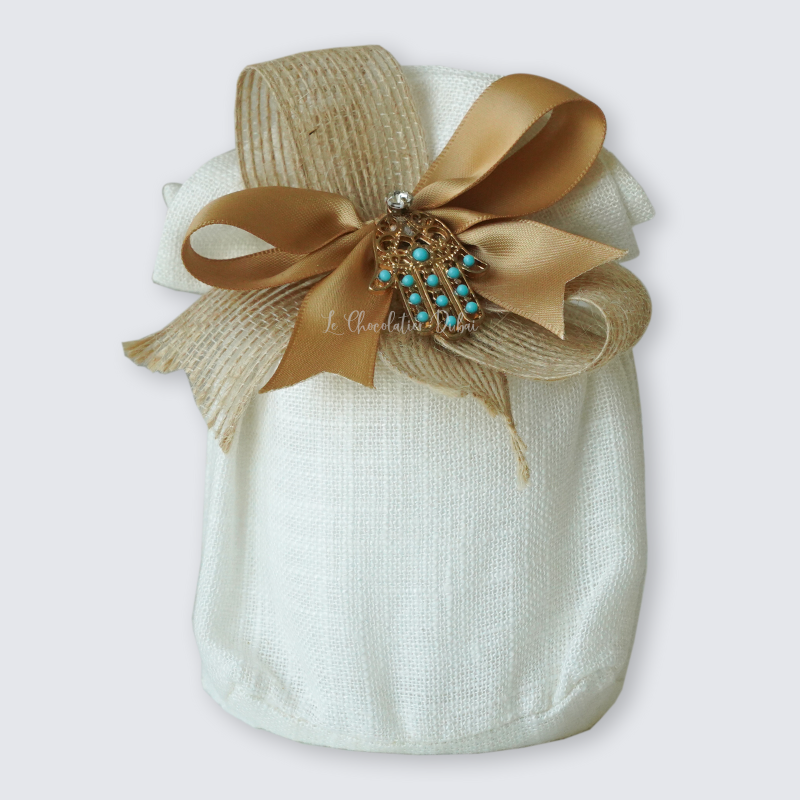PALM DECORATED CANDLE BAG 	