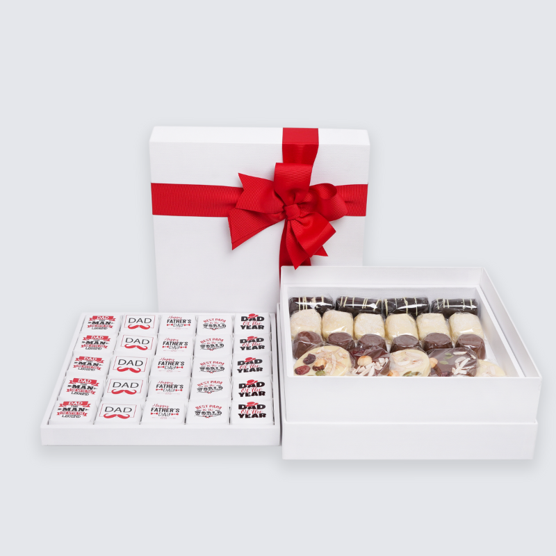 LUXURY "HAPPY FATHER'S DAY" DOUBLE LAYER CHOCOLATE BOX