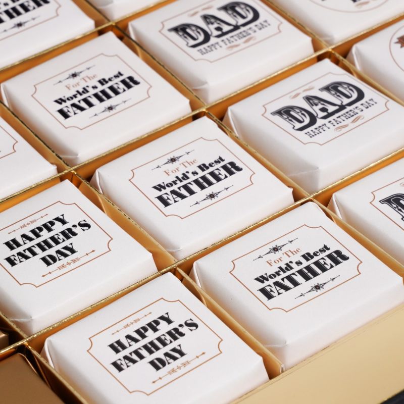 "FOR THE WORLD'S BEST FATHER" CUSTOMIZED CHOCOLATE