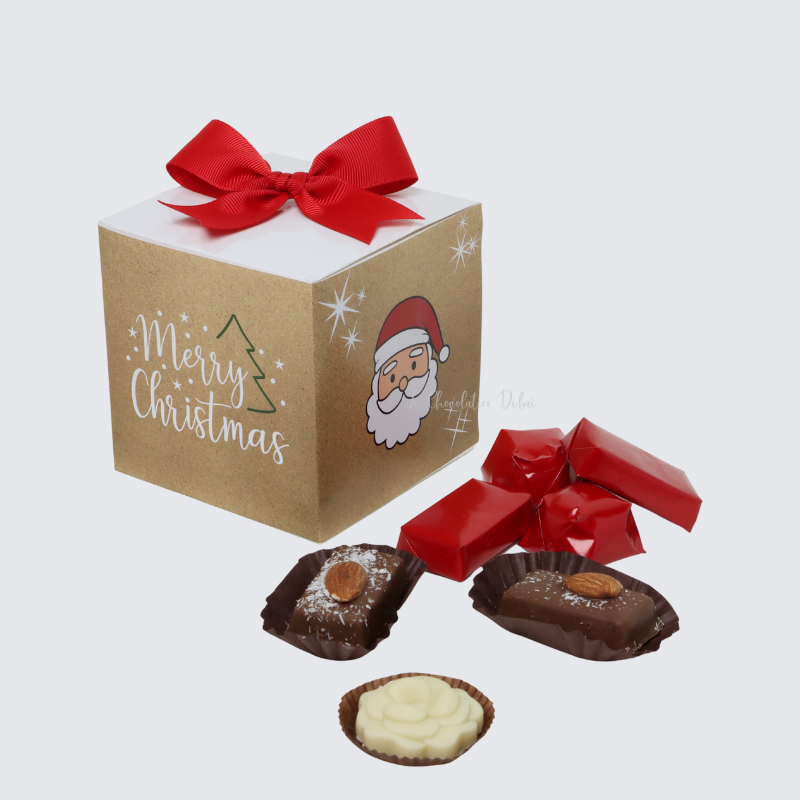CHRISTMAS DESIGNED CHOCOLATE CUBE SOFT BOX