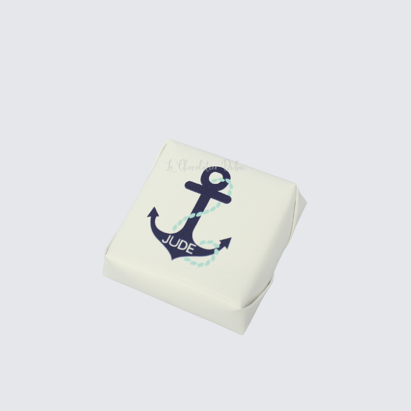 BABY BOY PERSONALIZED ANCHOR DESIGN CHOCOLATE	 	