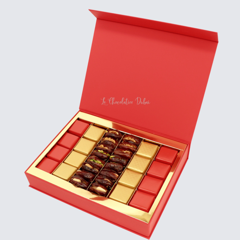 LUXURY RAMADAN CHOCOLATE & DATES MAGNETIC BOX