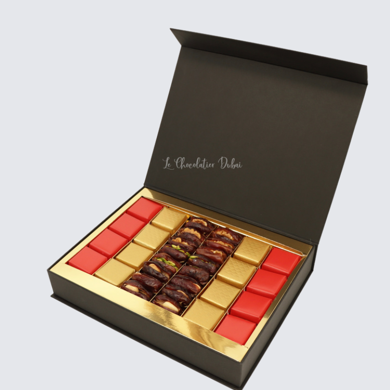 CHOCOLATE & DATES MAGNETIC HARD BOX
