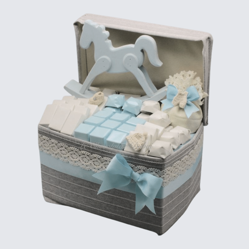 HORSE FABRIC CHOCOLATE BOX