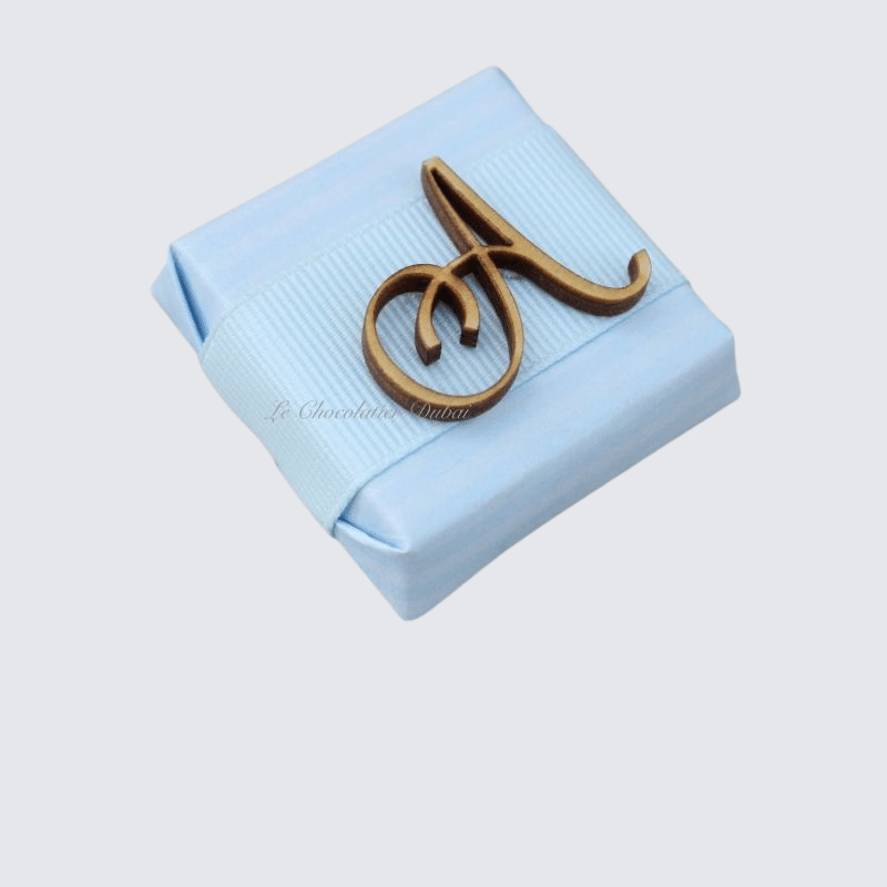 LUXURY PERSONALIZED LETTER DECORATED CHOCOLATE	 	