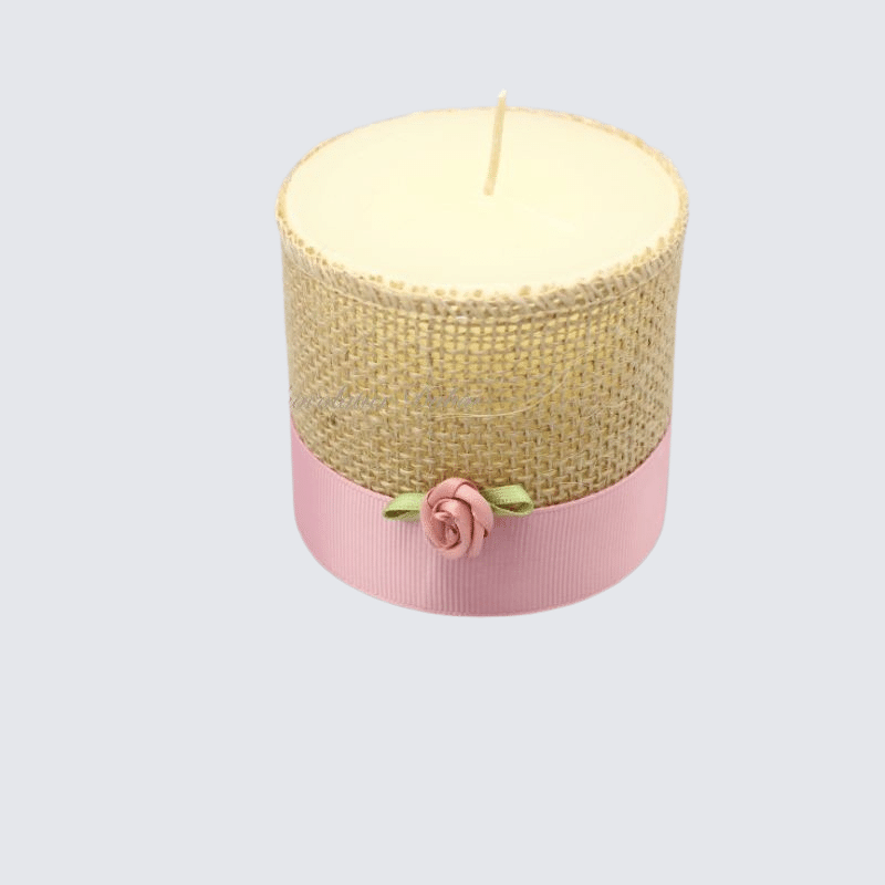 BABY GIRL FLOWER DECORATED CANDLE GIVEAWAY