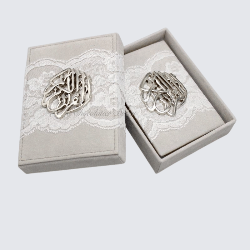 MASHALLAH DECORATED QURAN VELVET BOX	 	