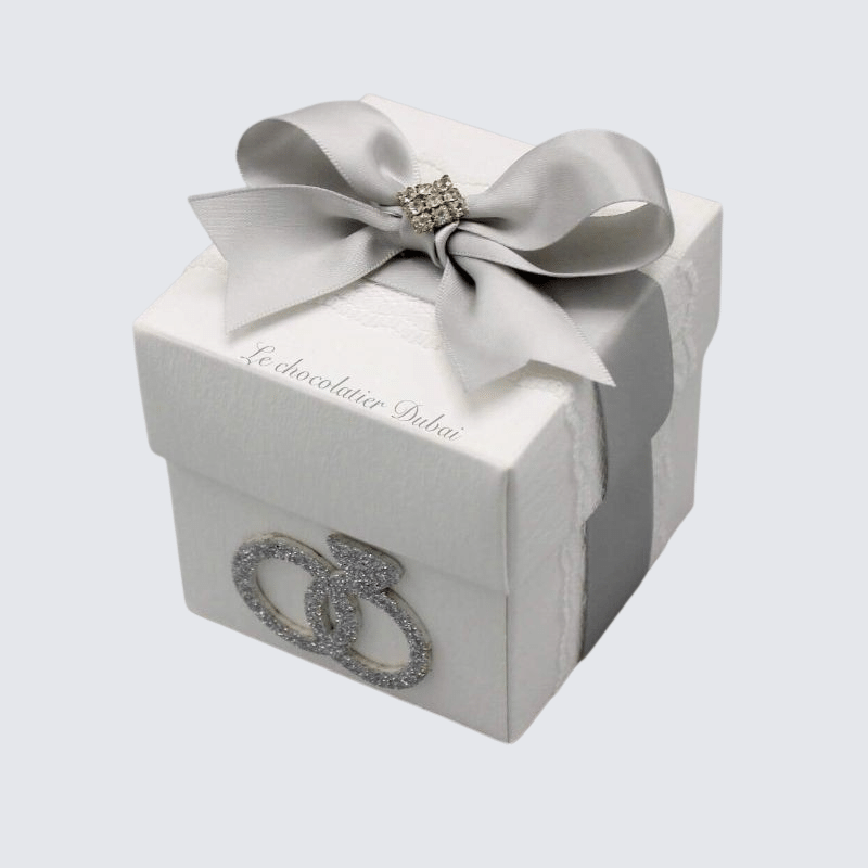 WEDDING RING DECORATED CANDLE BOX