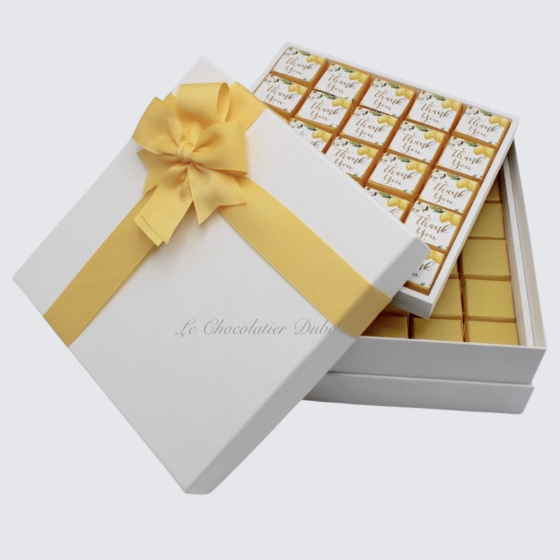LUXURY "THANK YOU" LEMON DESIGN CHOCOLATE BOX