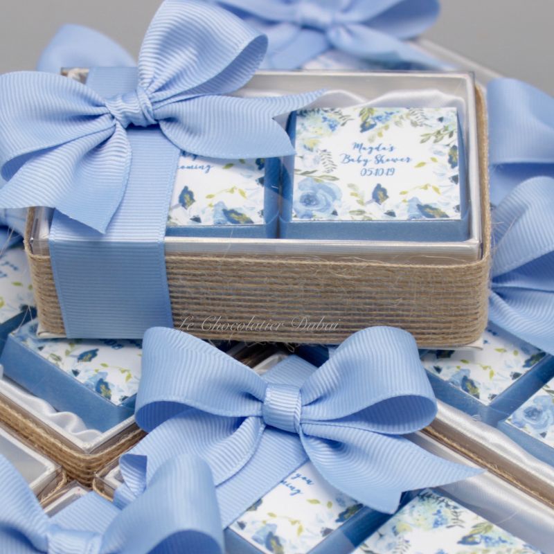 BABY BOY PERSONALIZED CHOCOLATE BOX GIVEAWAY	 	