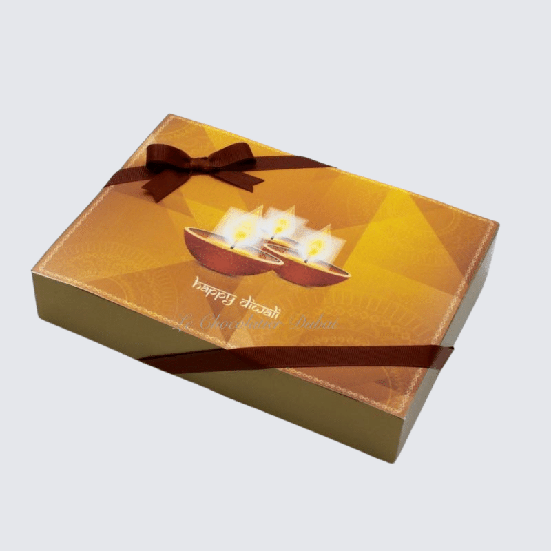 DIWALI CANDLES DESIGNED CHOCOLATE HARD BOX