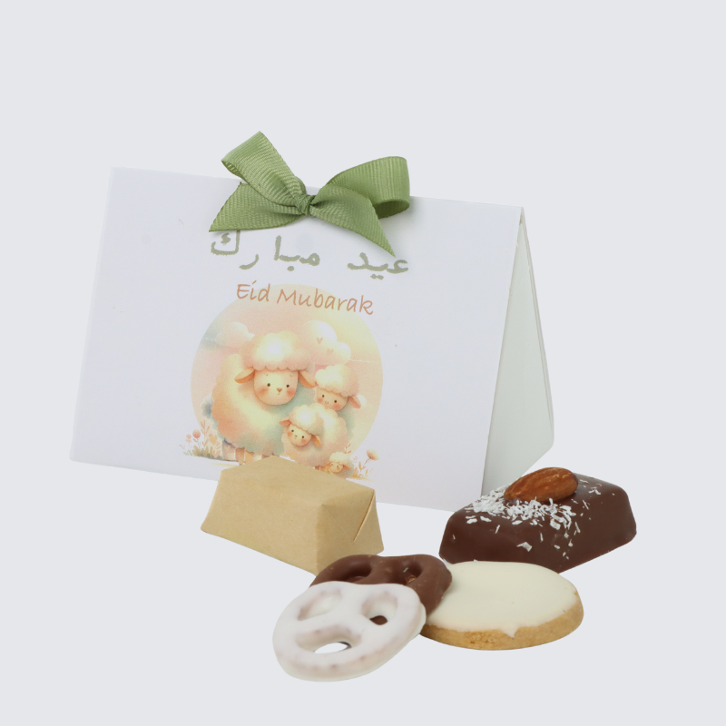 EID SHEEP DESIGNED CHOCOLATE & SWEETS TRIANGLE BOX