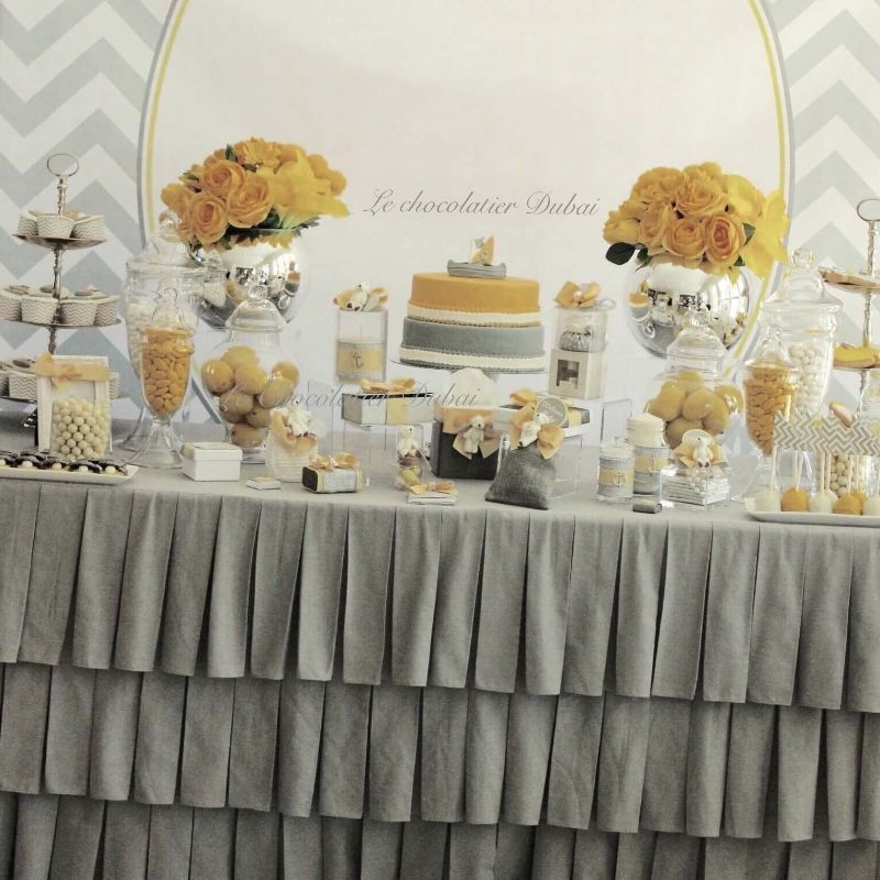 LUXURY TEDDY DECORATED CHOCOLATE & GIVEAWAYS DESSERT TABLE	 	 	