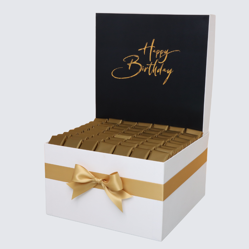 "HAPPY BIRTHDAY" TEXT DESIGNED CHOCOLATE EXTRA LARGE HAMPER