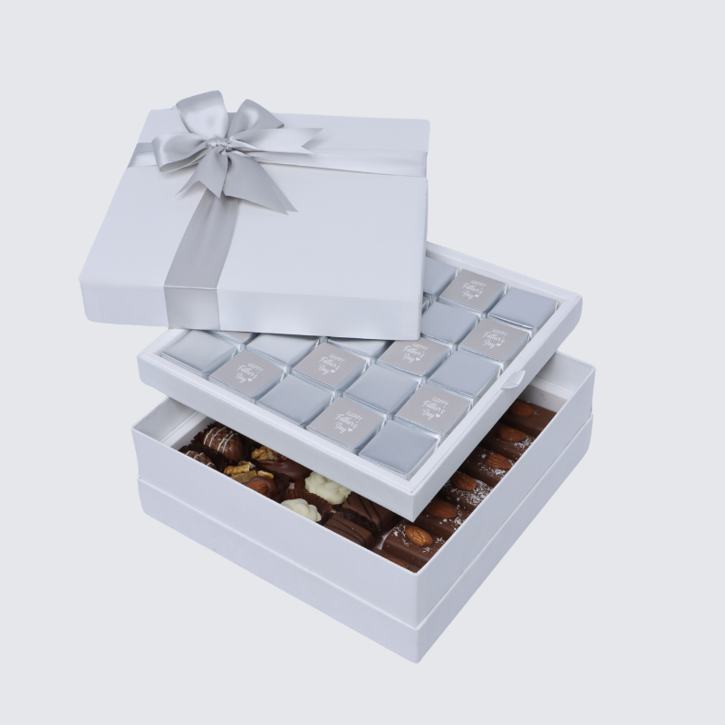 HAPPY FATHER'S DAY CLASSIC 2-LAYER CHOCOLATE HARD BOX