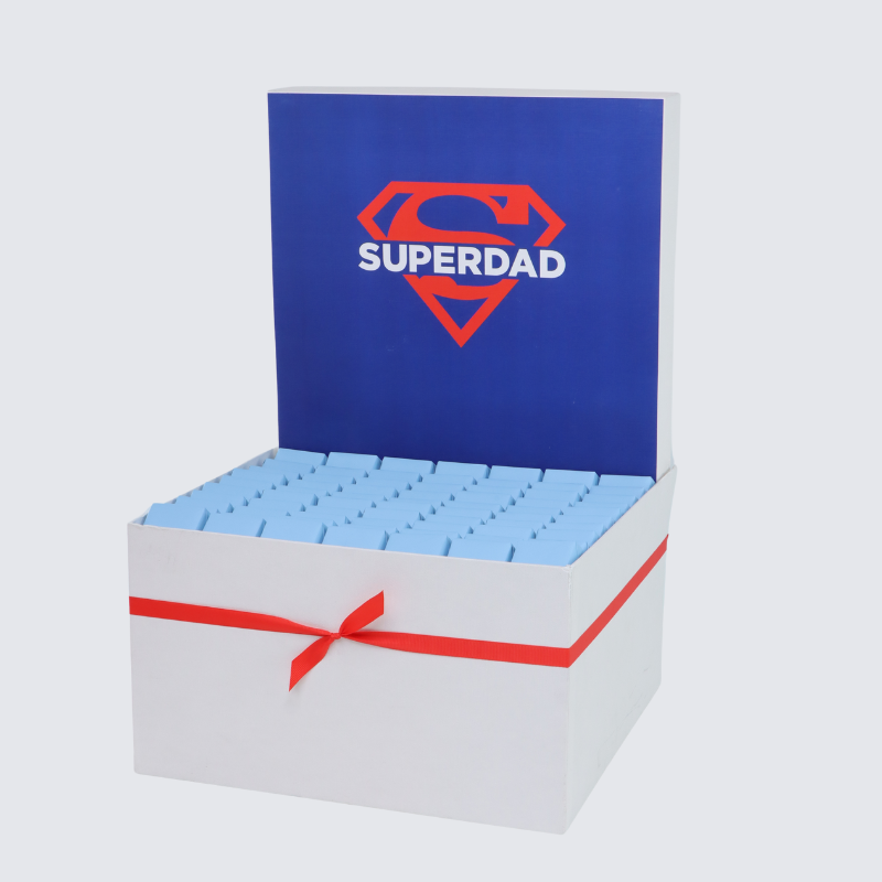 "SUPER DAD" FATHER'S DAY CHOCOLATE EXTRA LARGE HAMPER