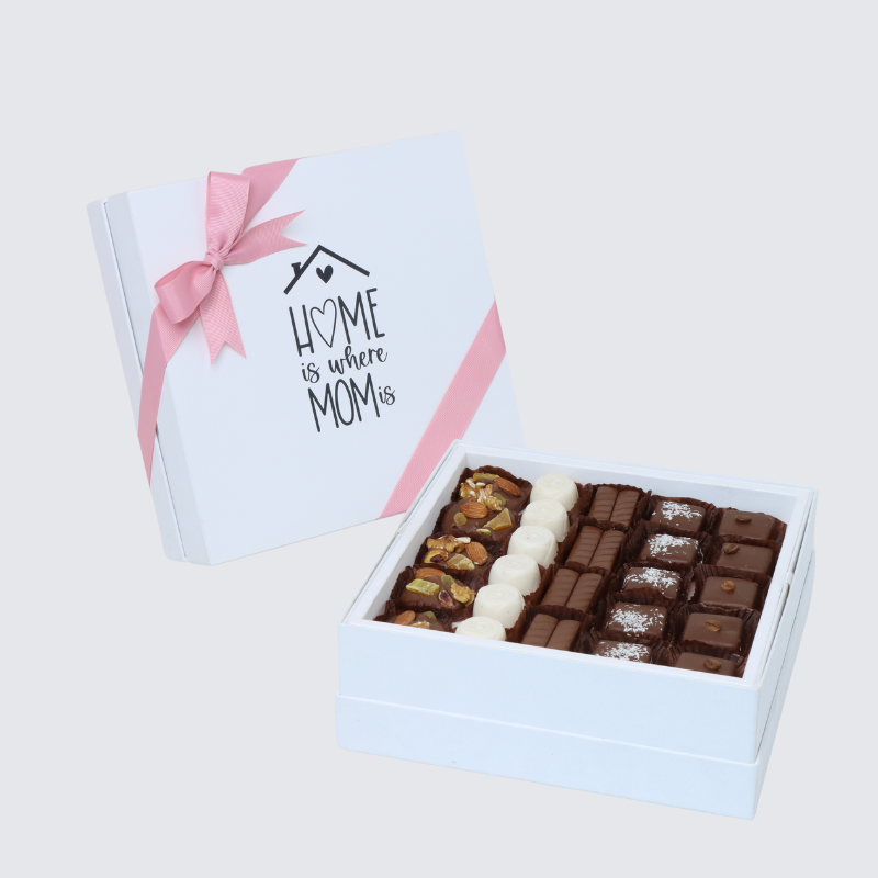 "MOTHER'S DAY" HOME DESIGNED (500 GRAMS) PREMIUM CHOCOLATE HARD BOX