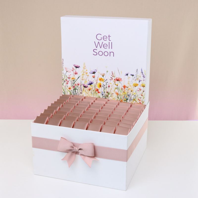 GET WELL SOON FLOWER CHOCOLATE EXTRA LARGE HAMPER
