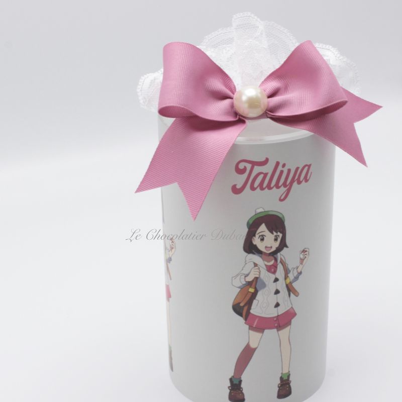 ACRYLIC DECORATED PERSONALIZED MONEY BANK GIVEAWAY.