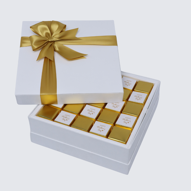 "HAPPY MOTHER'S DAY" GOLD DESIGNED PREMIUM CHOCOLATE HARD BOX
