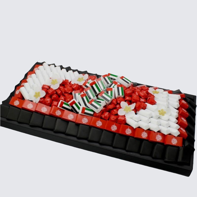 NATIONAL DAY DECORATED CHOCOLATE LEATHER TRAY