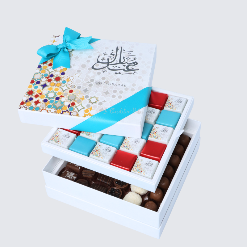 EID MUBARAK PREMIUM CHOCOLATE 2-LAYER HARD BOX