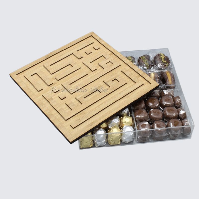 RAMADAN EID CHOCOLATE & DATES ACRYLIC BOX