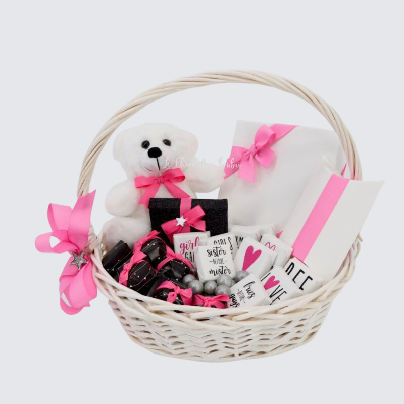 VALENTINE CHOCOLATE AND SWEETS BASKET