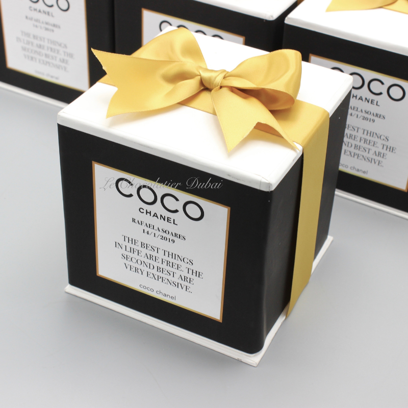 "COCO CHANEL" DESIGNED DECORATED CANDLE HARD BOX	